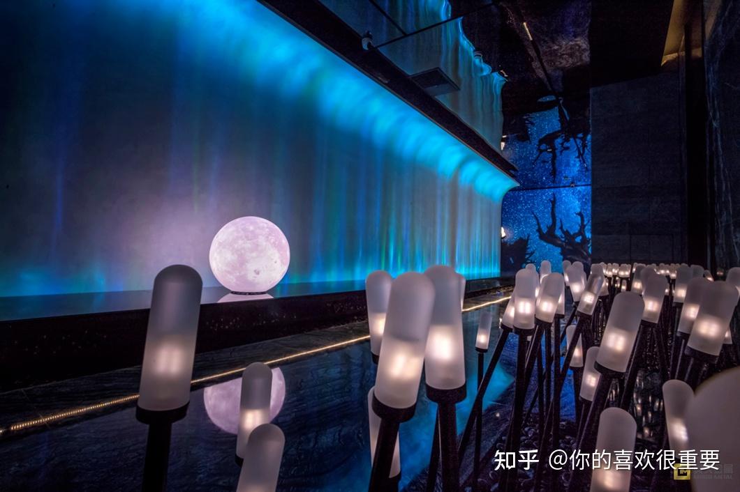 星河影札大空间演出画面调度示意